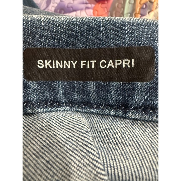 Judy Blue Skinny Fit Capri Jeans Medium Wash Women's Size 7/28 - Picture 6 of 10